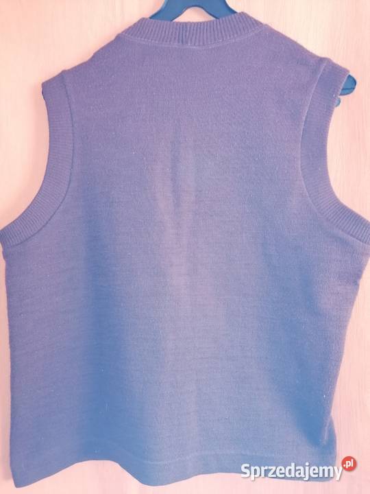 Kamizelka męska dzianinowa brązowaRozmiar M Odzież codzienna łódzkie Łódź