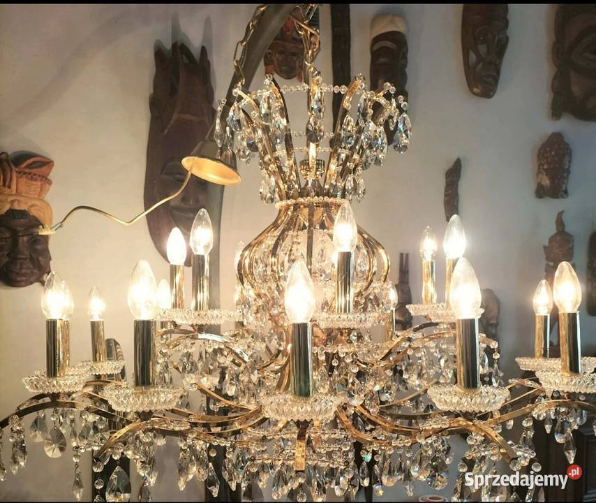 Pałacowy żyrandol kryształowy XXL Lampy wiszące Legnica