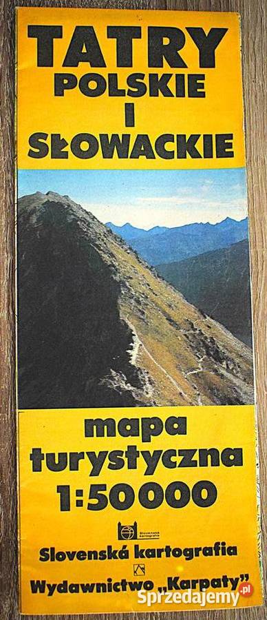 Tatry polskie i słowackie mapa turystyczna z Chełmno