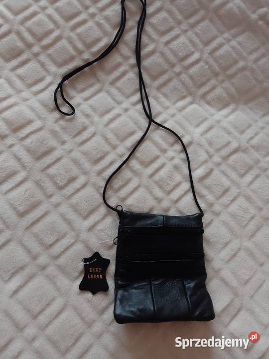 Real Leather SkórzanaTorebka listonoszka z Kraków