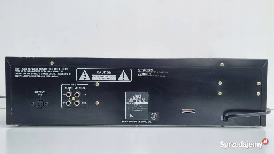 Magnetofon catette deck JVC TD W220 TDW220 Magnetofony wielkopolskie Międzychód