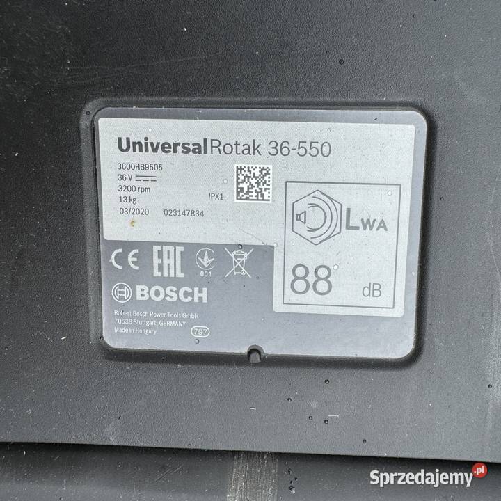 kosiarka akumulatorowa Bosch Universal Rotak dolnośląskie sprzedam