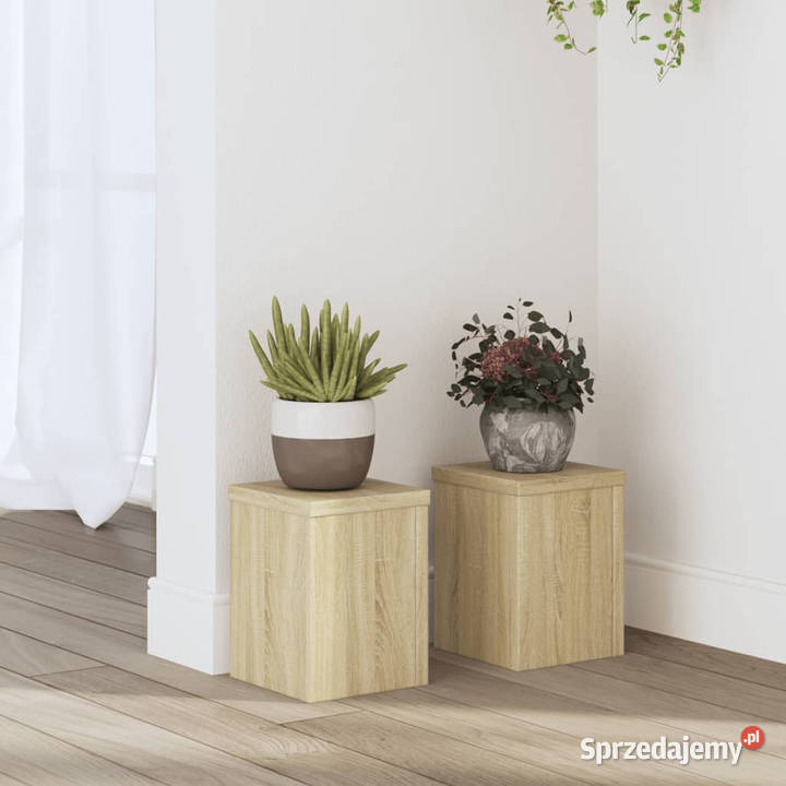 Podstawki pod doniczki 2 dąb sonoma 15x15x20 Warszawa