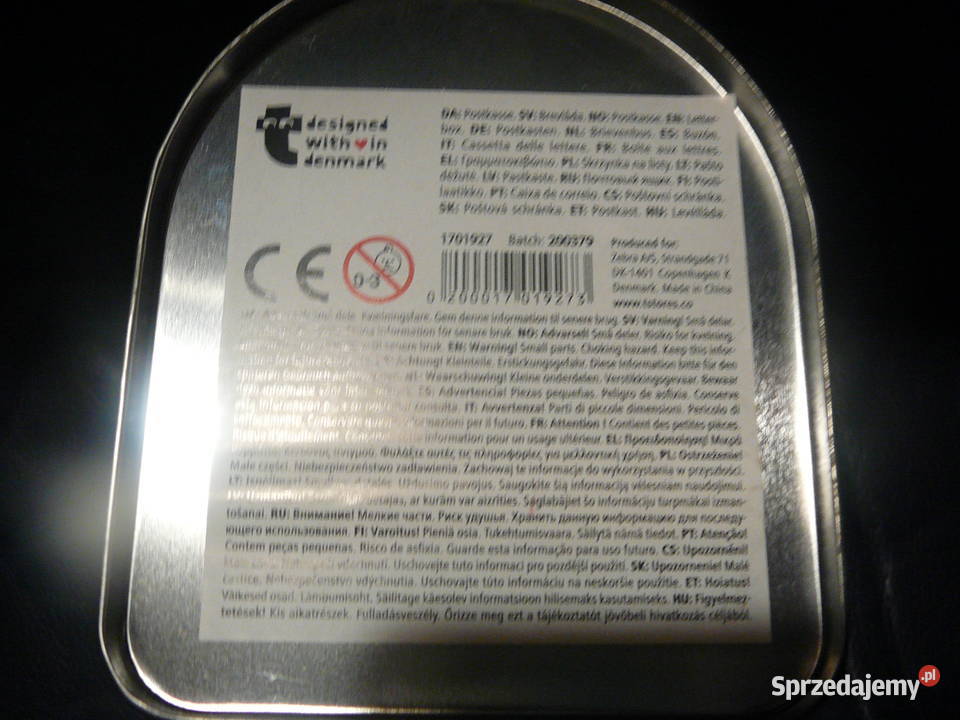 Puszka metalowa czerwona Wrocław sprzedam