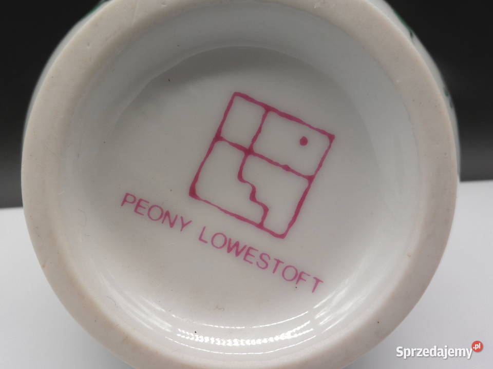 Piękny stary wazon porcelanowy Peony Lowestoft Porcelana i szkło Raszków