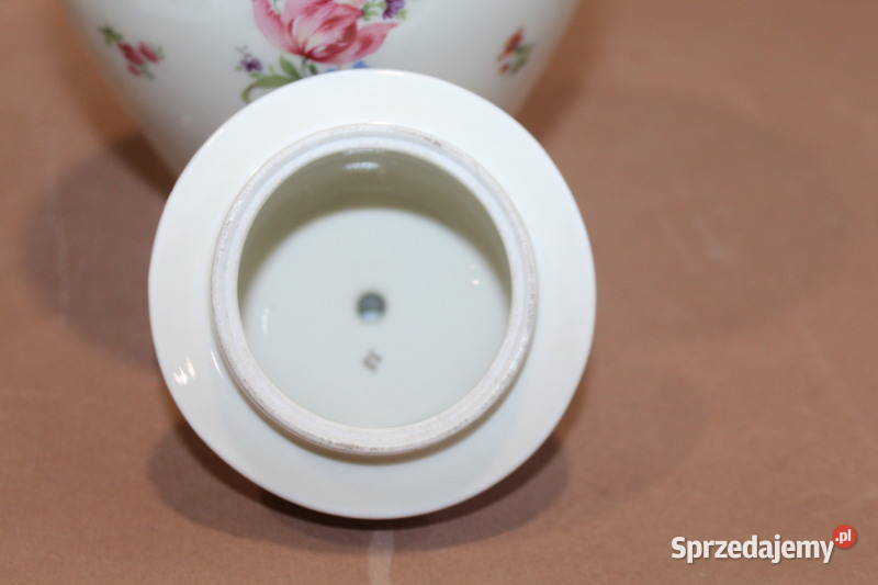Porcelanowa amfora w kwiaty wys 21 475 zachodniopomorskie Szczecin