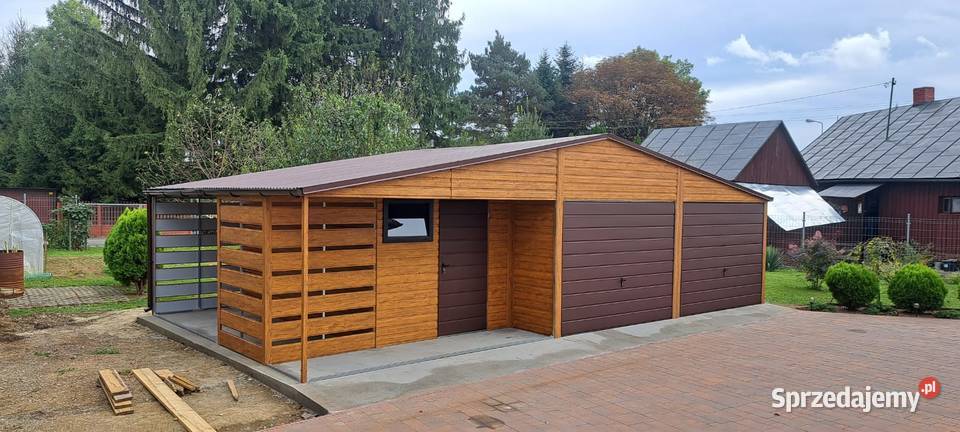 Garaż blaszany drewnopodobny 4x5 producent 4x6 Piotrków Trybunalski