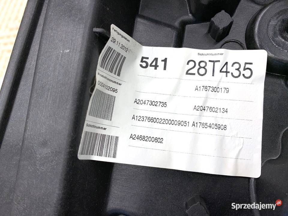 PODNOŚNIK SZYBY LEWY TYŁ MERCEDES W176 Hatchback