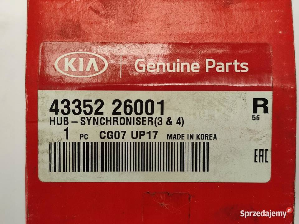 PIASTA PRZESUWKI 3 4 BIEG KIA SOUL 16 GAMMA