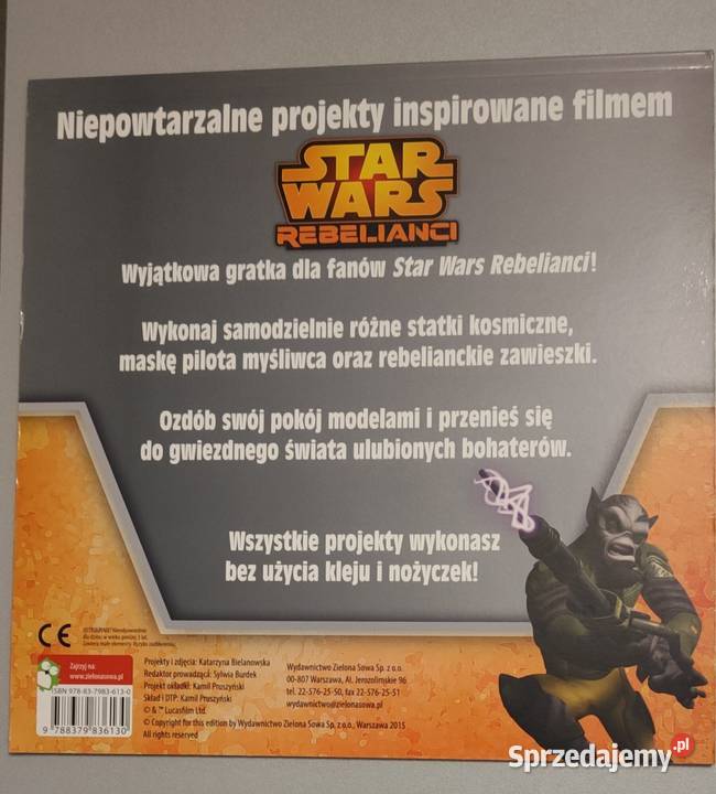 Zestaw 2x Star Wars wypychanki Modele i projekty Rok wydania 2015 Szczecin