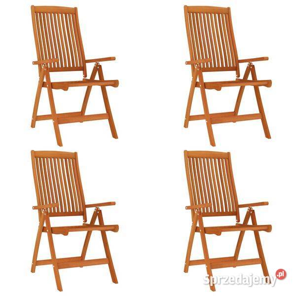 vidaXL Składane krzesła ogrodowe 4 lite drewno Warszawa