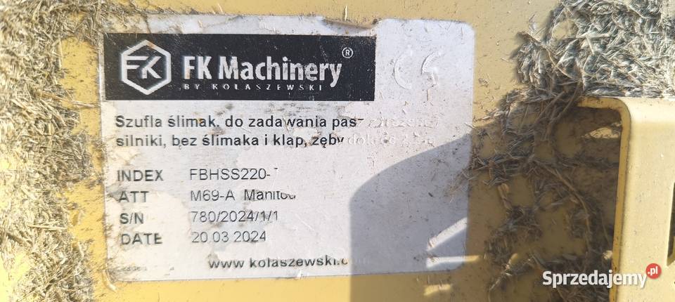 Łyżka z frezem Kołaszewski Pleszew sprzedam