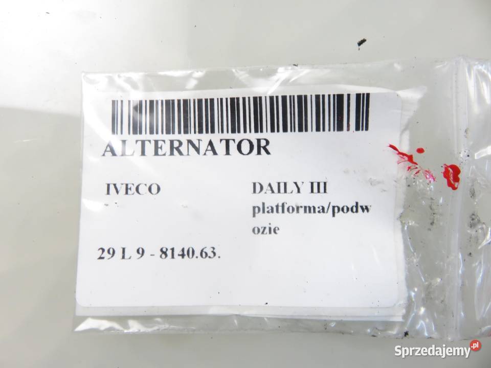 ALTERNATOR IVECO DAILY III 29 L 9 500317453