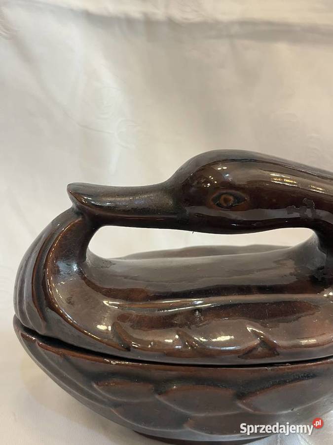 Kolekcjonerska ceramiczna kaczka w kolorze Antyki Kraków