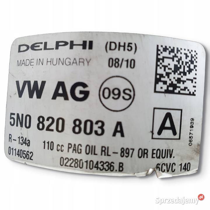 SPRĘŻARKA KLIMATYZACJI VW Golf V Passat B6 20 osobowe Chełm