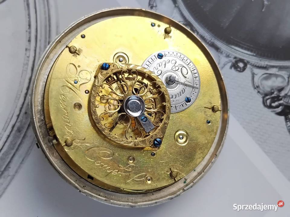 Szwajcarski budzik firmy Meuron et Comp 1780 Wagowo sprzedam