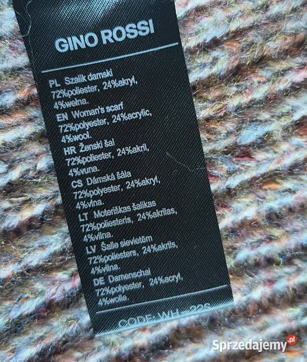 Gino Rossi nowy komplet szal i czapka Dla kobiet Myślenice