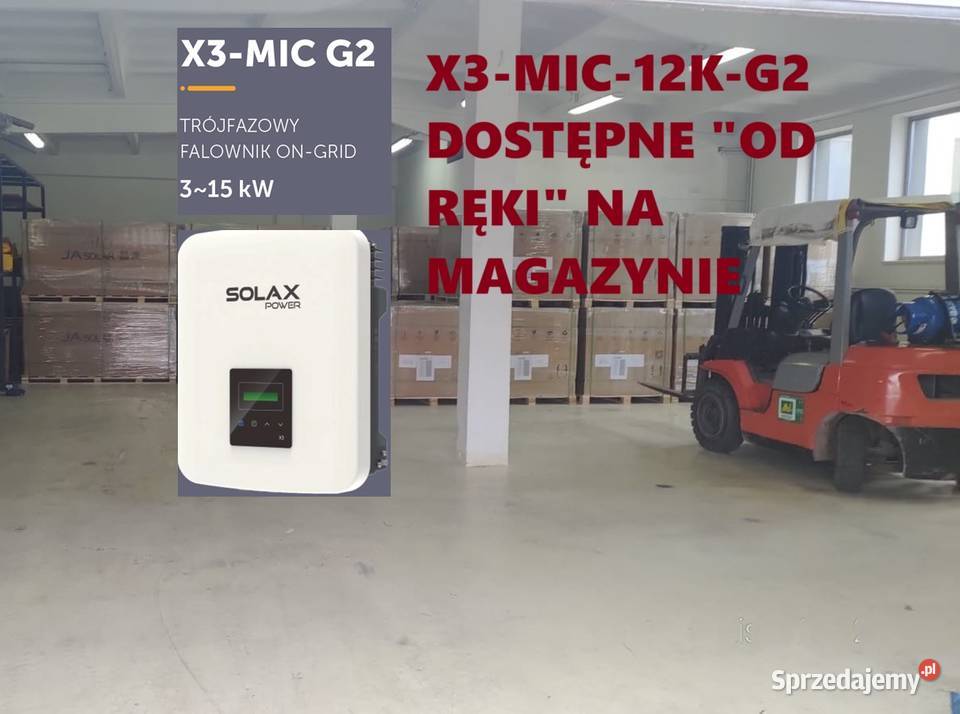 Inwenter Falownik Solax X3MIC12KG2 netto 3000 FV Kielce