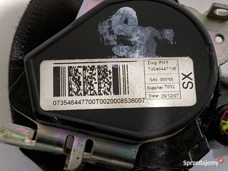 PAS BEZPIECZEŃSTWA LEWY PRZÓD CITROEN NEMO Wyposażenie wnętrza