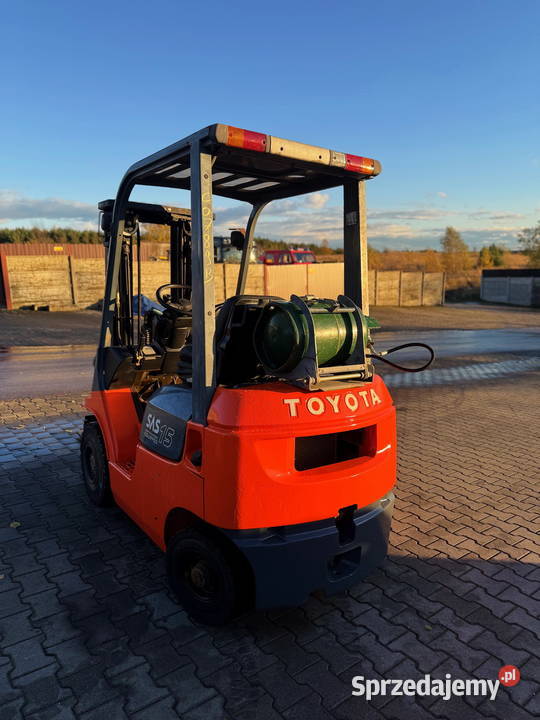 wózek widłowy TOYOTA 7FGF15 LPG 1500 Triplex gaz sprzedam