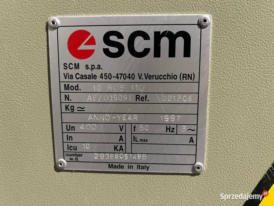 Szlifierka szerokotaśmowa SCM Sandya 10 RCS Juszczyn