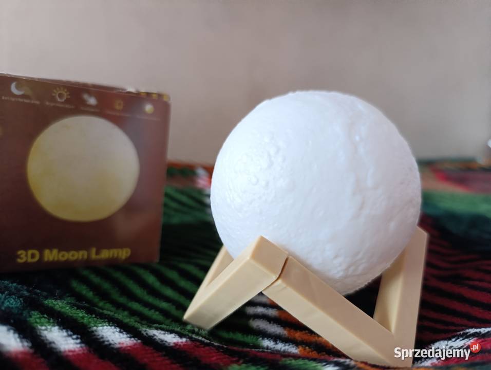 Lampka księżyc lampka nocna 3D Moon Light Pozostałe Zamość