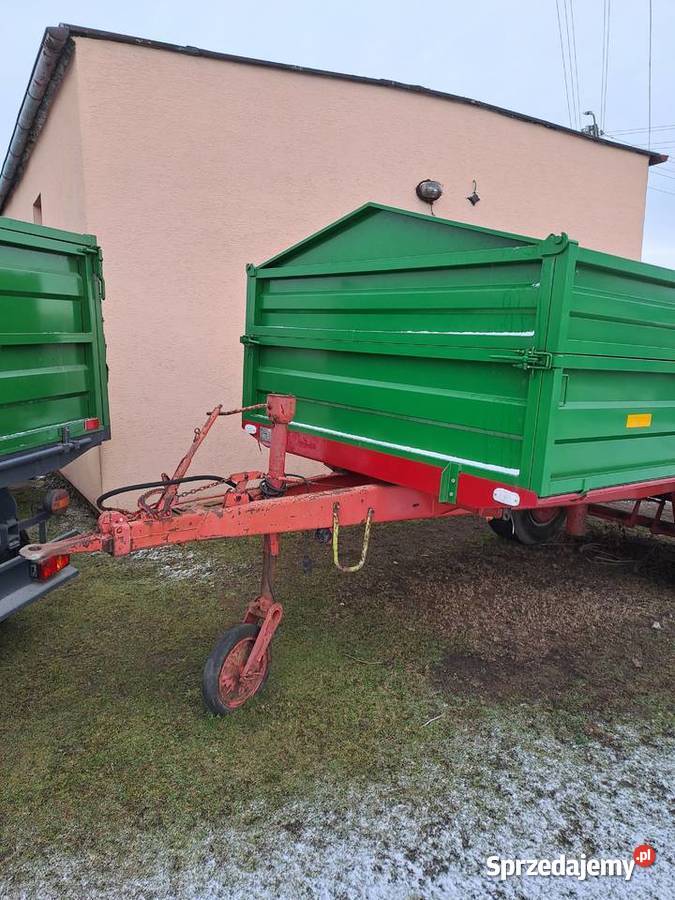 Przyczepa jednoosiowa wywrót na 3 strony Mokra sprzedam