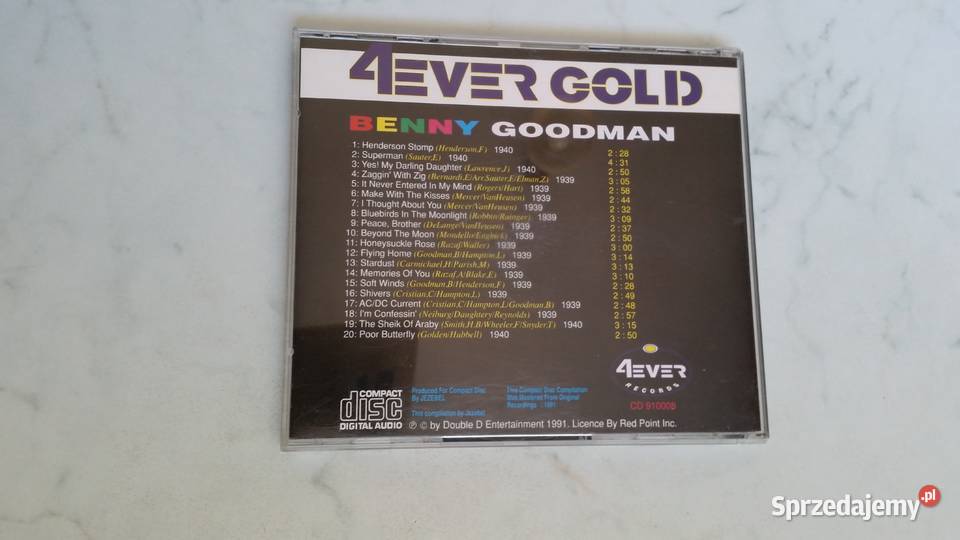 Benny Goodman Soft Winds 1991 4ever Records CD Puławy