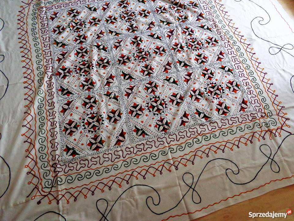 Obrusnarzuta MAROCO marokańska haftowana wielokolorowy Warszawa