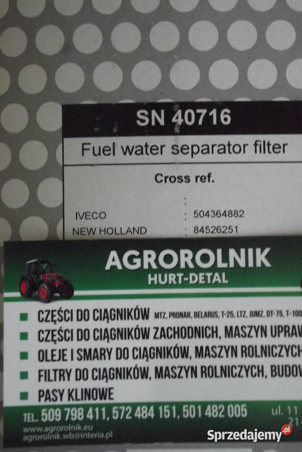 Filtr paliwa SN 40716 Iveco Holland sprzedam