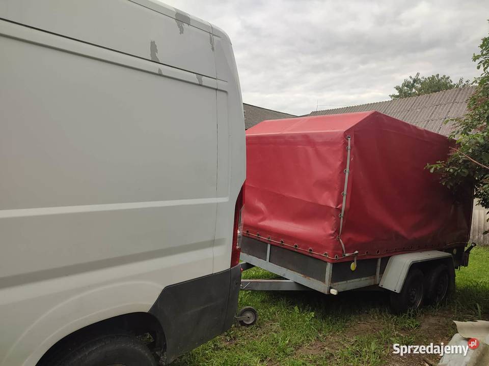 Przyczepka samochodowa dwuosiowa DMC 2600 burtowe Podlesie Małe