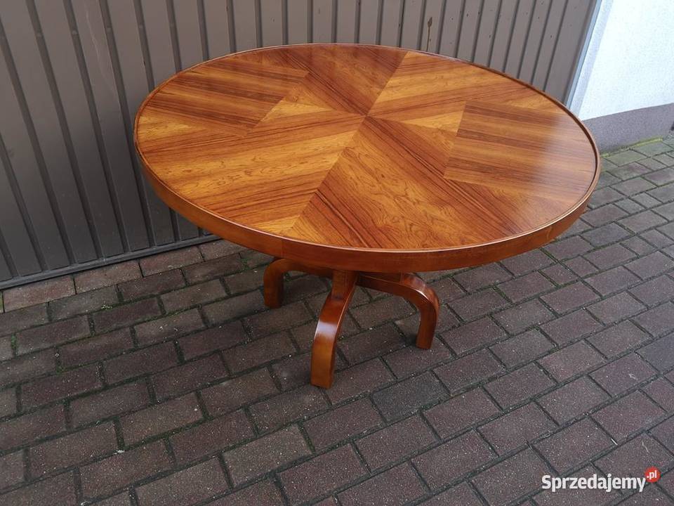 Stolik Ława Okrągły ARTDECO Unikat Antyk Stary Swarzędz