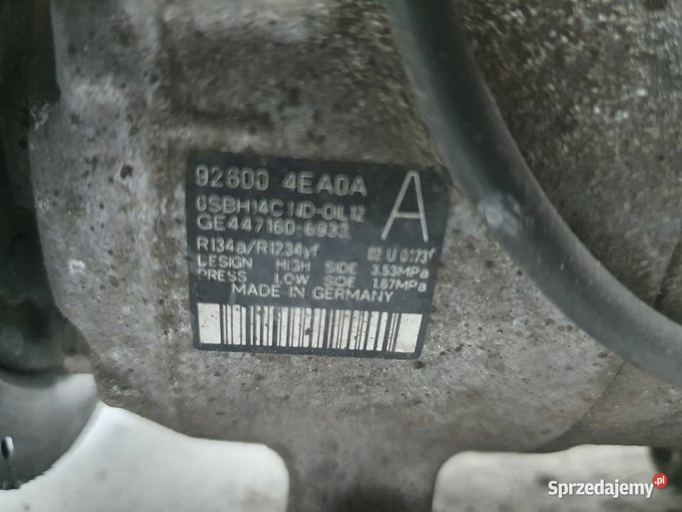SPRĘŻARKA KLIMATYZACJI Renault Kadjar 15 DCI Chełm