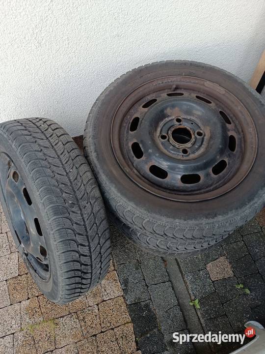 Sprzedam felgi stalowe z oponami zimowymi r14 stalowe Samochodowe Bełchatów