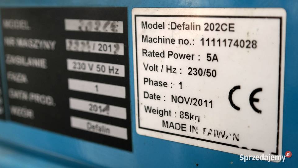 Wiązarka Defalin 202 CE Zamość