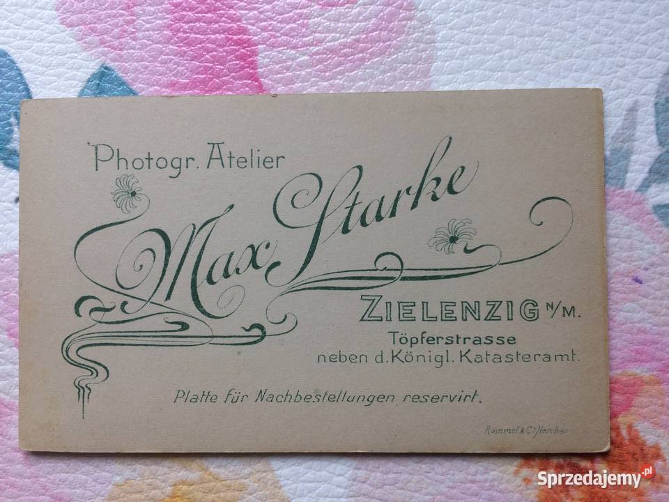 1240 SULĘCIN Niemieckie Zdjęcie Kartonikowe Szczecin