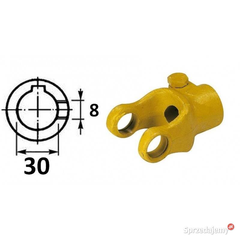 Widłak maszynowy ze śrubą ściskającą 30mm 10020 Kamionna