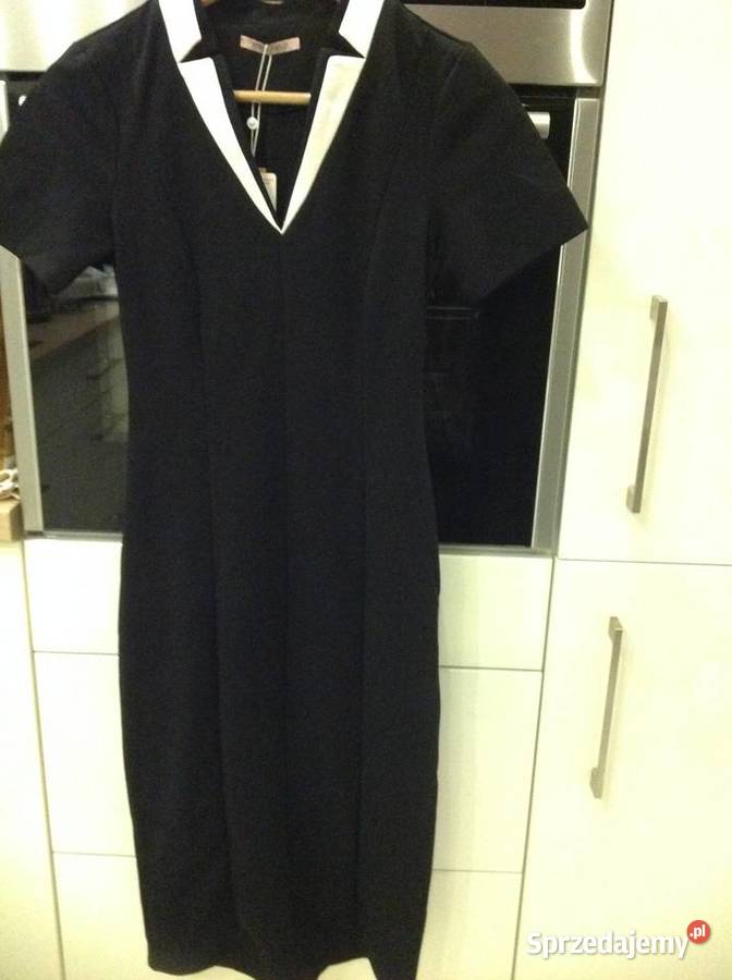 Czarna Sukienka ala Chanelka Damska ANNA FIELD Nowa Sól