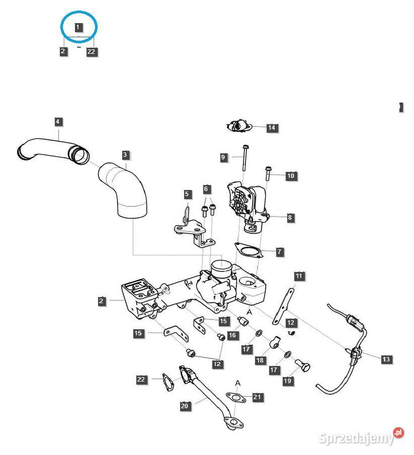Zestaw Zawór EGR 4CYL EGQ200 LS Tractor 20174869 podkarpackie Tajęcina