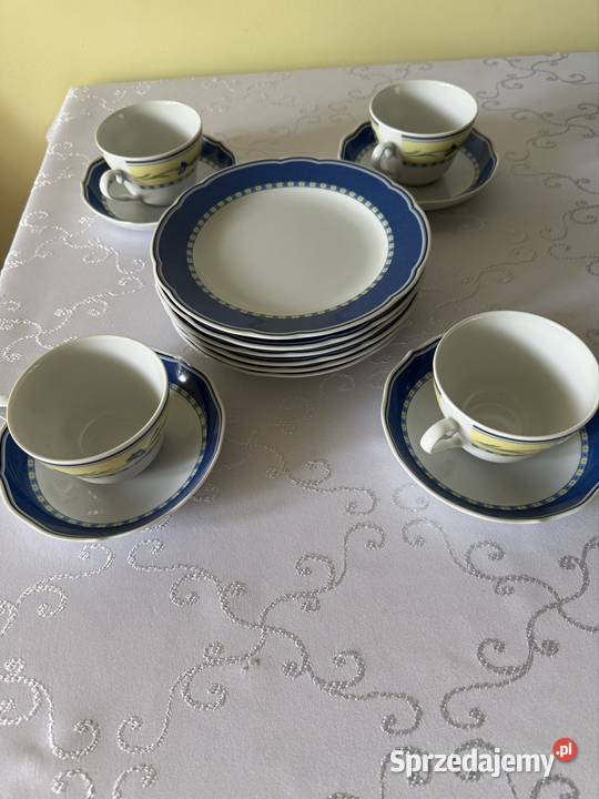 Serwis TCM Porcelana Niemiecka BiałoNiebieska 14 Czerwionka-Leszczyny