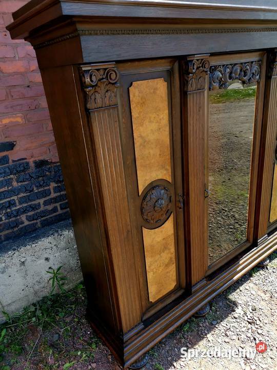 Elegancka witryna biblioteka ok 1920r antyk Wałbrzych