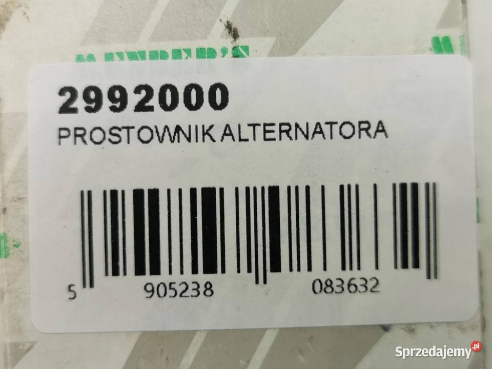 PROSTOWNIK ALTERNATORA MERCEDESBENZ A0041541802 Układ elektryczny silnika lubelskie