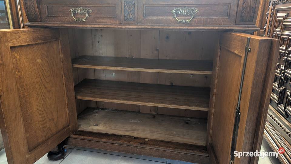 Piękna dębowa komodaszafka eklektycznasklep