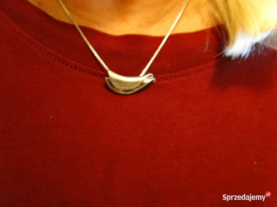 Ciekawy Uniseks naszyjnik srebro 925 mazowieckie Warszawa