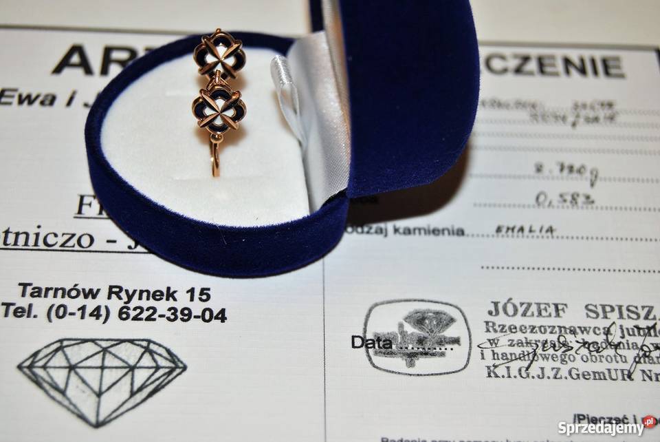 Okazja Sprzedam złote kolczyki próby 583