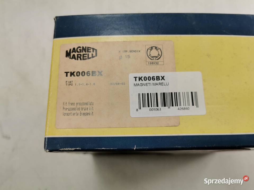 SZCZĘKI HAMULCOWE TYŁ FIAT UNO TIPO 1996 NOWE osobowe