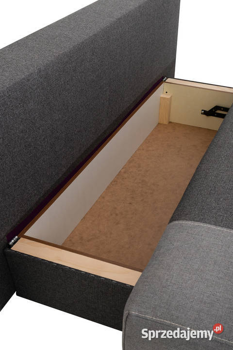 Kanapa Tapicerowana Szara VENUS Zaokrąglone Boki 200cm Brzozów