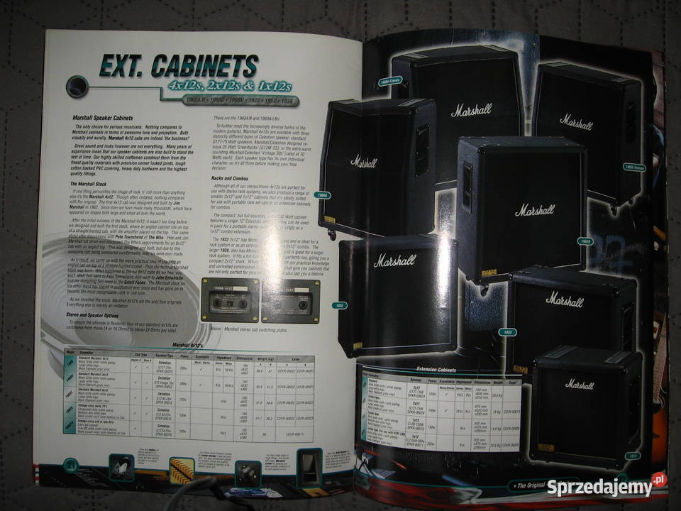 Marshall Amps 1998 Guitar Products Catalog Kępice