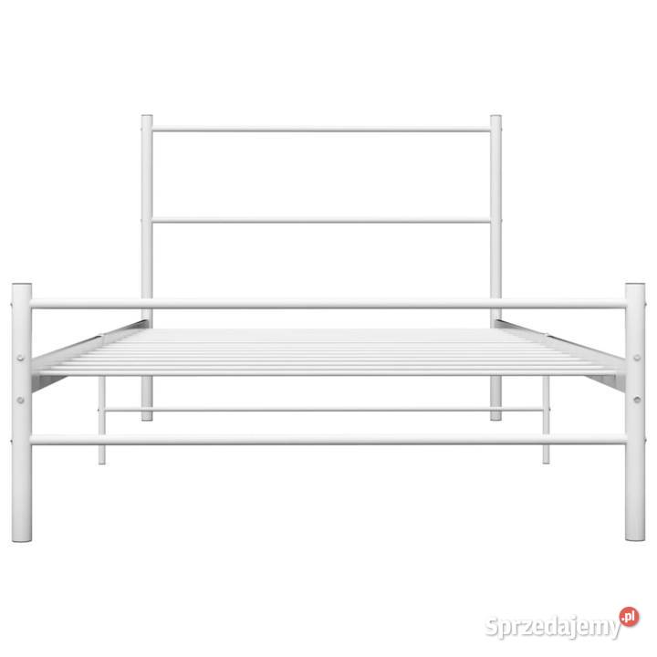 vidaXL Rama łóżka biała metalowa 100 x 200 Warszawa