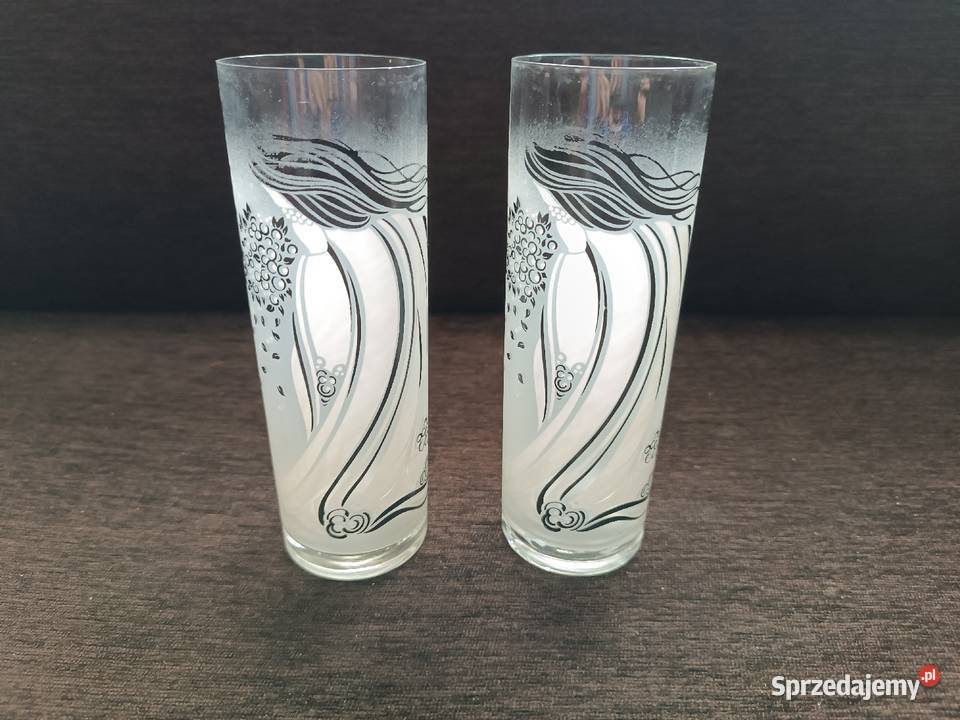 2 x kolekcjonerska szklanka szkło polski design Porcelana i szkło Szczyrk